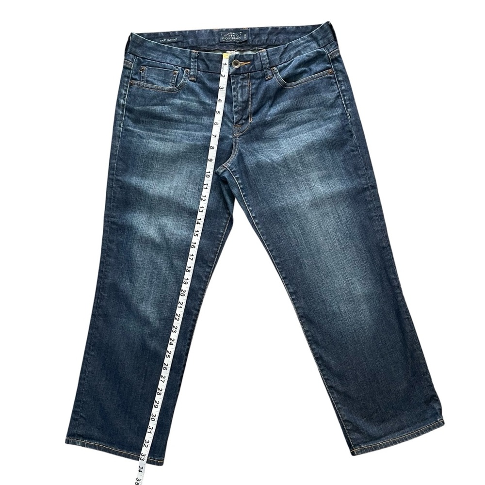 Lucky Brand Women's Sweet Jean Crop, Straight Leg in Blue Denim, Sz 10 / 30 - Picture 15 of 16